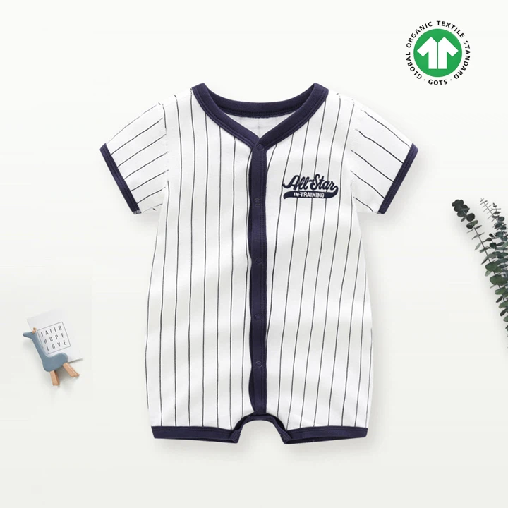 Romper muslin streipiog